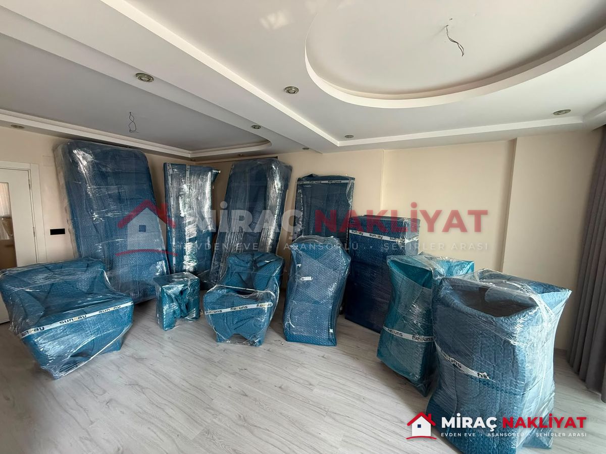 Asansörlü Ev Taşıma - Ambalajlanmış salon eşyaları Asansörlü Ev Taşıma - Ambalajlanmış salon eşyaları